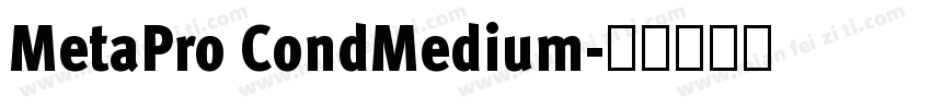 MetaPro CondMedium字体转换